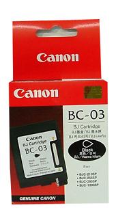 BC03 BLK P Cart for Canon BJC200S/210SP BC 03